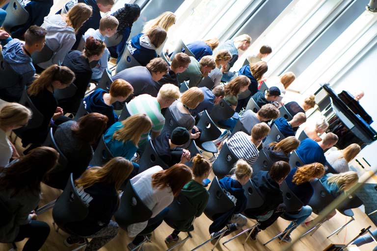 Samling i foredragssalen Samling i foredragssalen