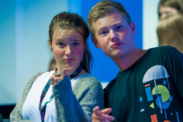 To elever ser udfordrende på dig