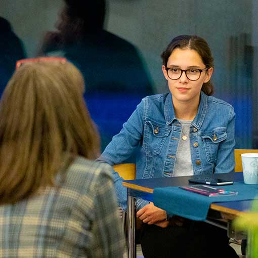 Samtale med familie på infoaften